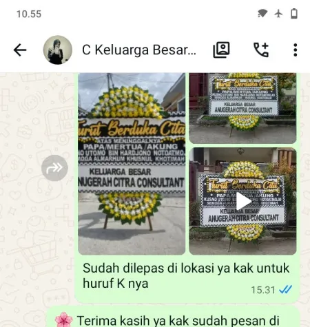 Pengiriman Papan Bunga Duka Sikayu Buayan